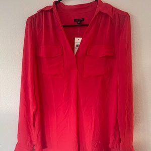 Ann Taylor Red Shirt